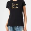 Damen-T-Shirt aus Baumwolle mit Stickerei