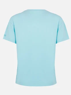 Damen-T-Shirt aus Baumwolljersey mit Rundhalsausschnitt, Emilie Joanna Luise, aufgesetzte Tasche | HERGESTELLT AUS LIBERTY-STOFF