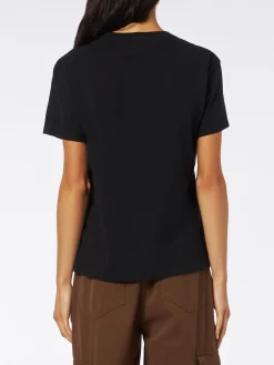 Damen-T-Shirt aus schwerer Baumwolle mit Aprés-Ski-Queen-Stickerei