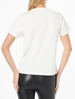 Damen-T-Shirt aus schwerer Baumwolle mit Barbie St. Barth-Aufdruck | BARBIE-SONDEREDITION