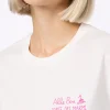 Damen-T-Shirt Emilie aus Baumwolljersey mit Rundhalsausschnitt und Amo Forte-Aufdruck | ALLE BOE SPECIAL EDITION