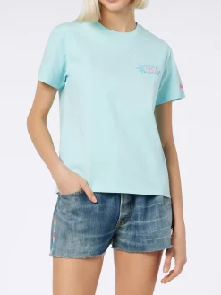 Damen-T-Shirt Emilie aus Baumwolljersey mit Rundhalsausschnitt und Spesso ho Sempre Ragione-Stickerei | INSULTI LUMINOSI SONDEREDITION