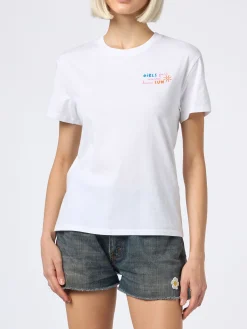 Damen-T-Shirt Emilie aus Baumwolljersey mit Rundhalsausschnitt und „Girls just wanna have Sun“-Stickerei