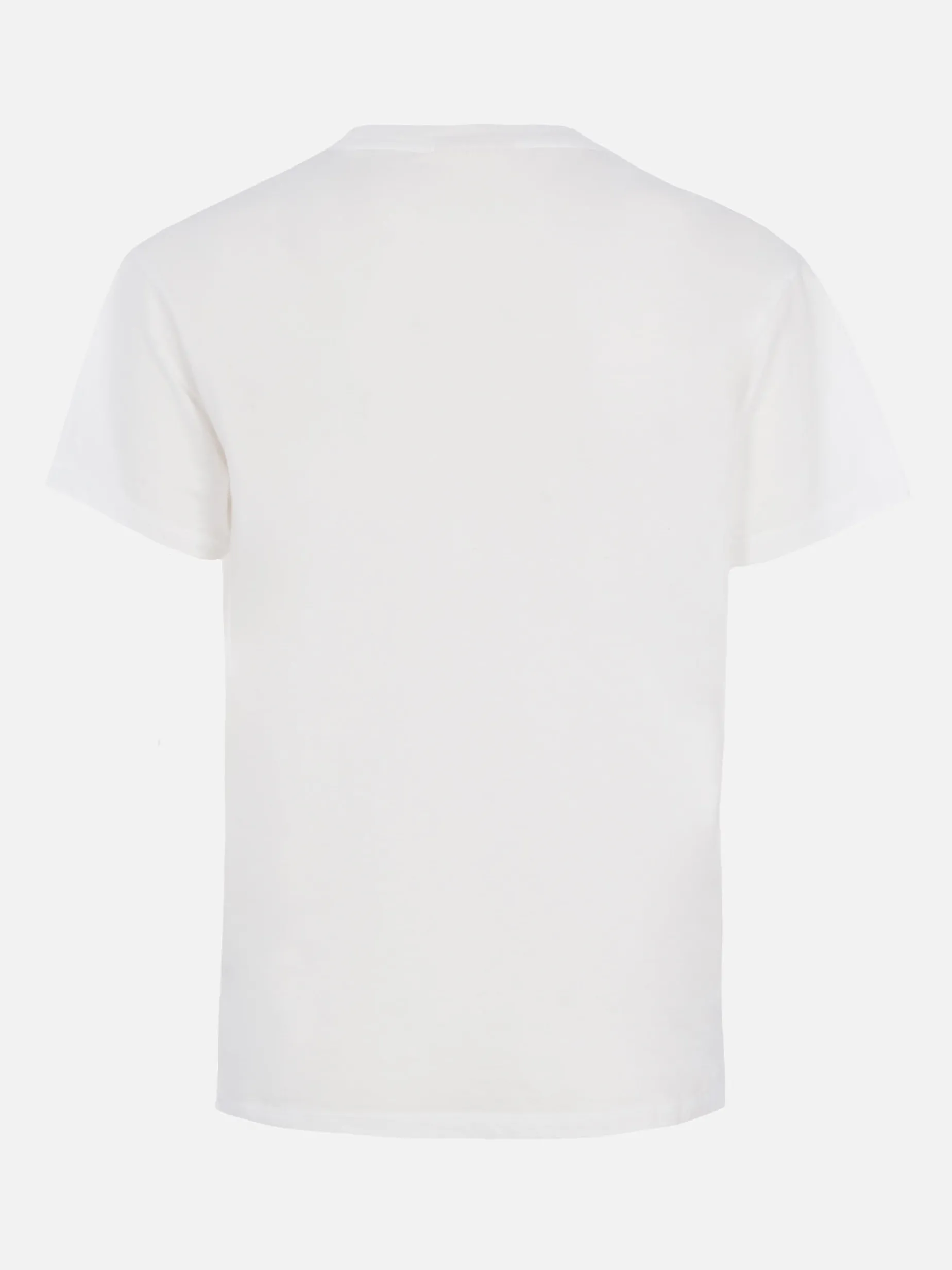 Damen-T-Shirt Emilie aus Baumwolljersey mit Rundhalsausschnitt und „Save water, Drink spritz“-Stickerei