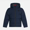 Daunenjacke für Kinder mit Kapuze und Tartan-Futter