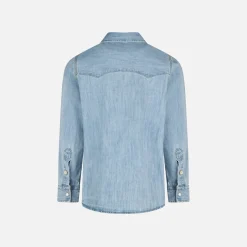 Denim-Leinenhemd für Jungen