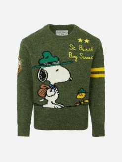 Donegal-Pullover für Jungen mit Rundhalsausschnitt und Snoopy-Jacquard-Print | SNOOPY – PEANUTS™ SONDEREDITION