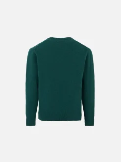Donegal-Pullover für Jungen mit Rundhalsausschnitt und Jacquard-Aufdruck mit Landhunden