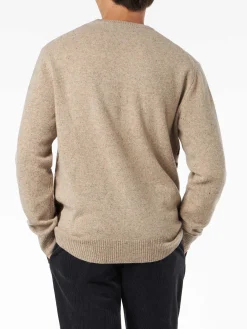 Donegal-Pullover mit Rundhalsausschnitt für Herren, Courchevel-Postkarten-Jacquard-Druck