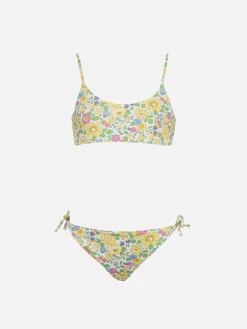 Doubleface-Bralette-Bikini Jaiden für Mädchen mit Betsy-Print | HERGESTELLT AUS LIBERTY-STOFF