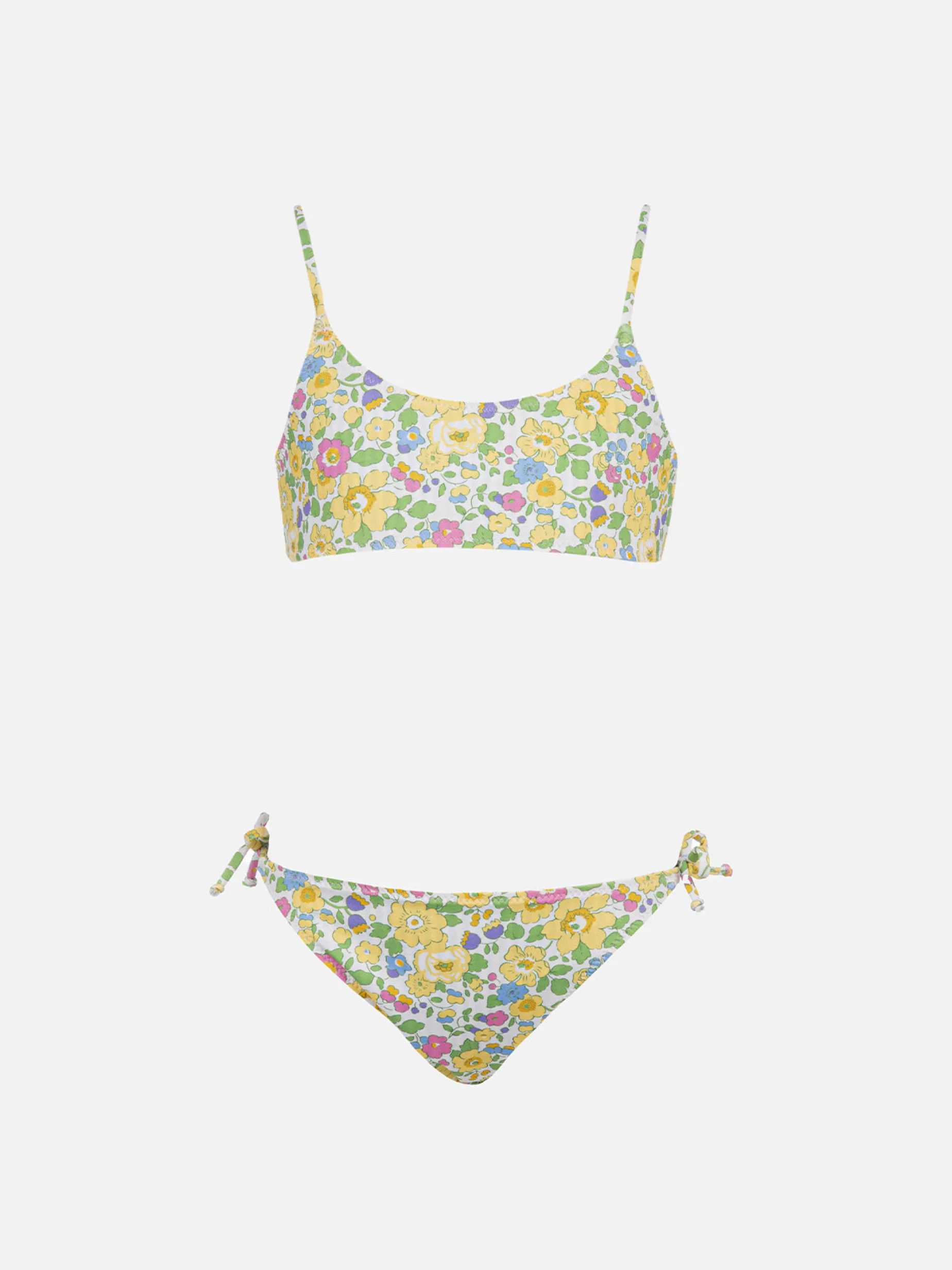 Doubleface-Bralette-Bikini Jaiden für Mädchen mit Betsy-Print | HERGESTELLT AUS LIBERTY-STOFF