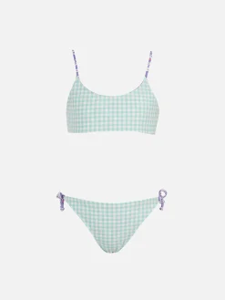Doubleface-Bralette-Bikini Jaiden für Mädchen mit Betsy-Print | HERGESTELLT AUS LIBERTY-STOFF