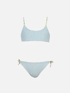 Doubleface-Bralette-Bikini Jaiden für Mädchen mit Betsy-Print | HERGESTELLT AUS LIBERTY-STOFF