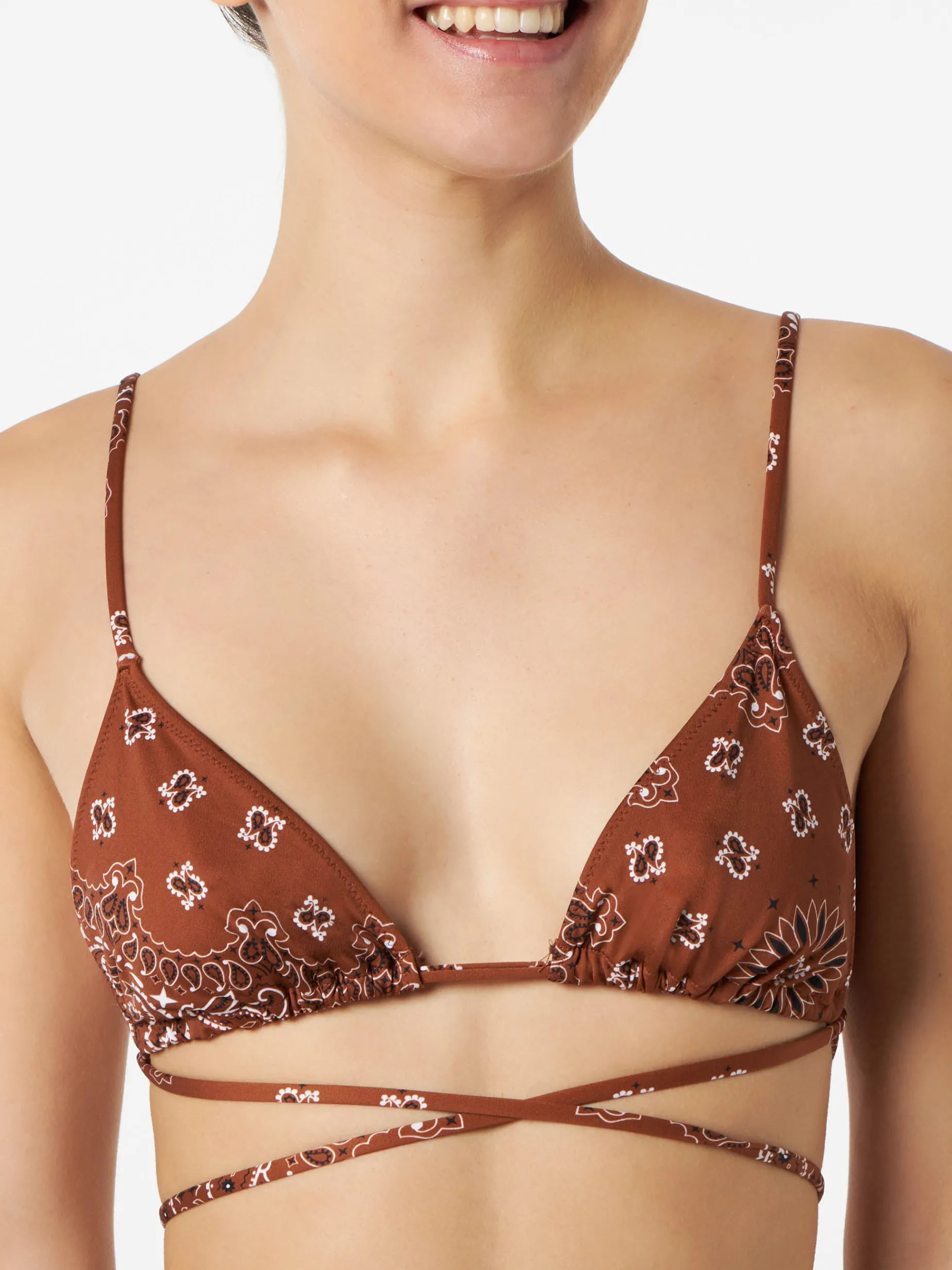 Dreieckiger Bandana-Bikini für Damen