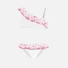Einschultriger Bikini für Mädchen mit Rüschen
