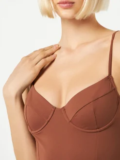 Einteiliger Badeanzug für Damen mit Bügeln