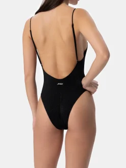 Einteiliger Damen-Badeanzug aus Lurex Cecille