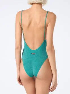 Einteiliger Damen-Badeanzug aus Lurex Cecille