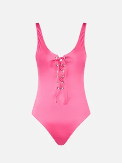 Einteiliger Damen-Badeanzug in Rosa