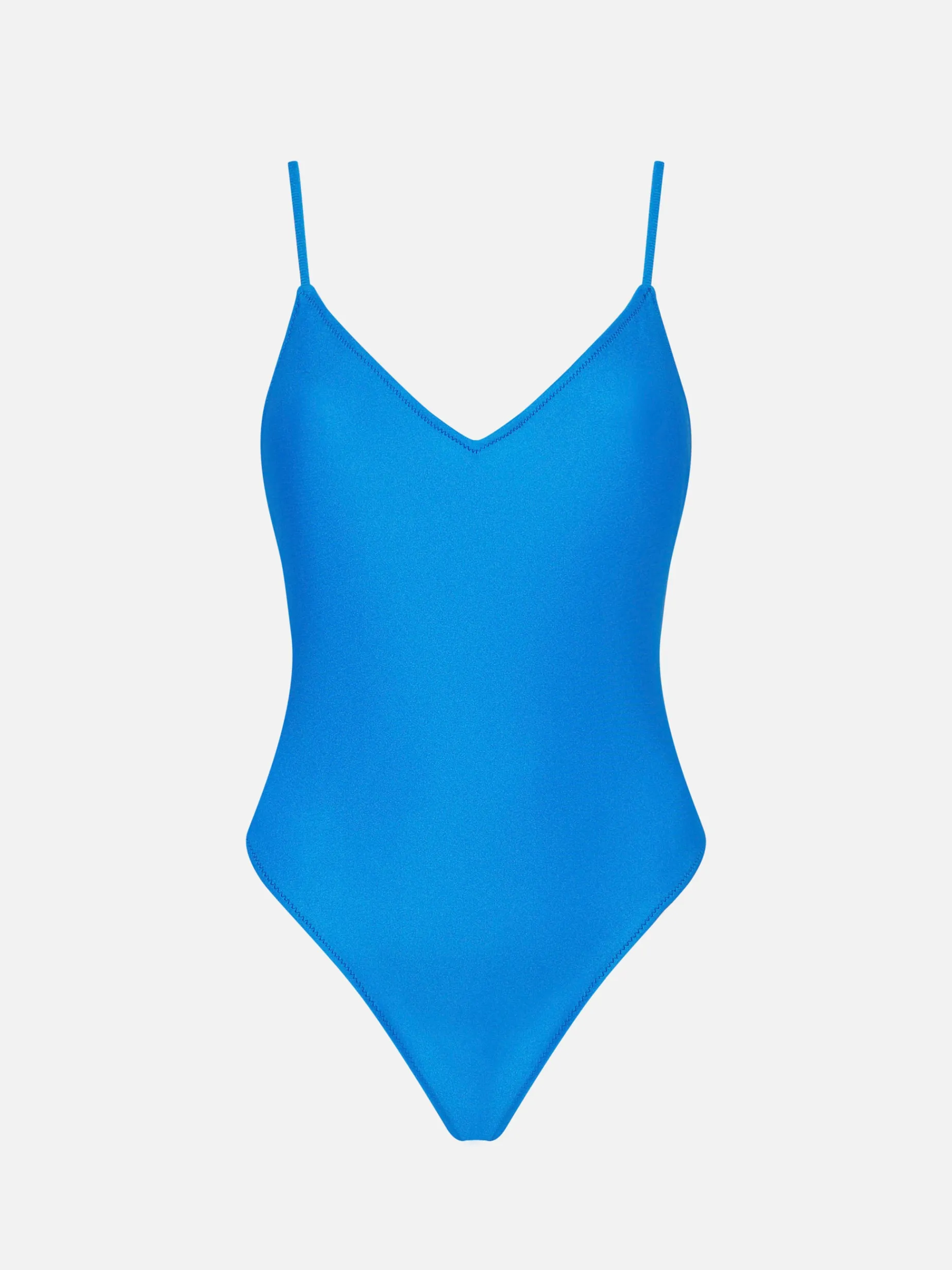 Einteiliger Damen-Badeanzug in Bluette-Optik