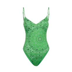 Einteiliger Damen-Badeanzug mit Bandana-Print