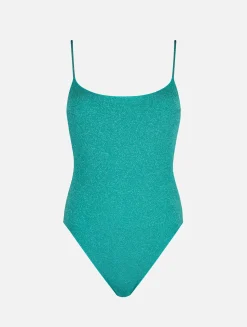 Einteiliger Damen-Badeanzug aus Lurex Cecille