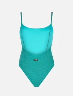 Einteiliger Damen-Badeanzug aus Lurex Cecille