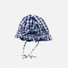 Enfant Bonnet blauer Vichy-Druck