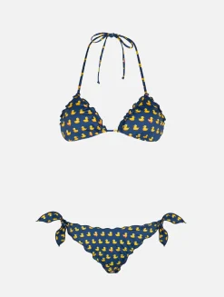 Entenhafter klassischer Damen-Dreiecksbikini Sagittarius Moon