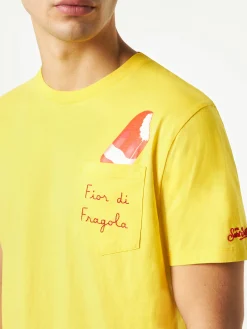 Fior di Fragola Baumwoll-T-Shirt mit Stickerei | ALGIDA® SONDEREDITION
