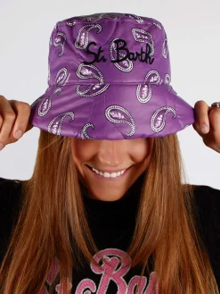 Fischerhut für Damen mit Paisley-Print