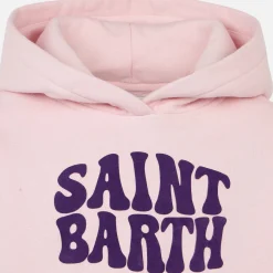 Fleece-Kapuzenpullover für Mädchen mit aufgestickten Teddybären