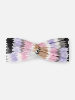 Fliederfarbenes Chevron-Haarband für Damen
