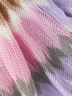 Fliederfarbenes Chevron-Haarband für Damen