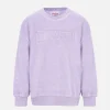 Fliederfarbenes Frottee-Sweatshirt Briony für Mädchen mit Saint Barth-Logo