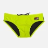 Fluo-gelbe Fluo-Badehose für Jungen