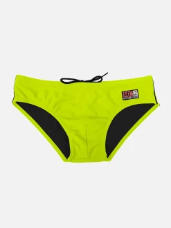 Fluo-gelbe Fluo-Badehose für Jungen