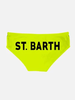 Fluo-gelbe Fluo-Badehose für Jungen