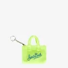 Fluogelber Frottee-Schlüsselhalter