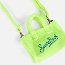 Fluogelber Frottee-Schlüsselhalter