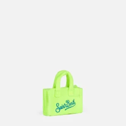 Fluogelber Frottee-Schlüsselhalter