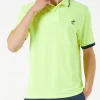 Fluogelbes Piquet-Polo mit St. Barth-Logo