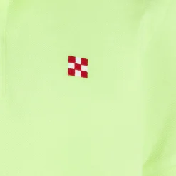 Fluogelbes Piquet-Polo mit St. Barth-Logo