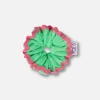 Fluogrünes Haargummi aus Frottee