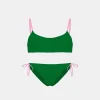 Frottee-Bralette-Bikini für Mädchen