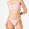 Frottee-Bralette-Bikini für Damen mit Paspelierung | MELISSA SATTA SONDEREDITION