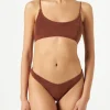 Frottee-Bralette-Bikini für Damen