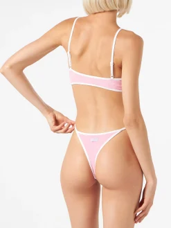 Frottee-Bralette-Bikini für Damen mit Paspelierung | MELISSA SATTA SONDEREDITION