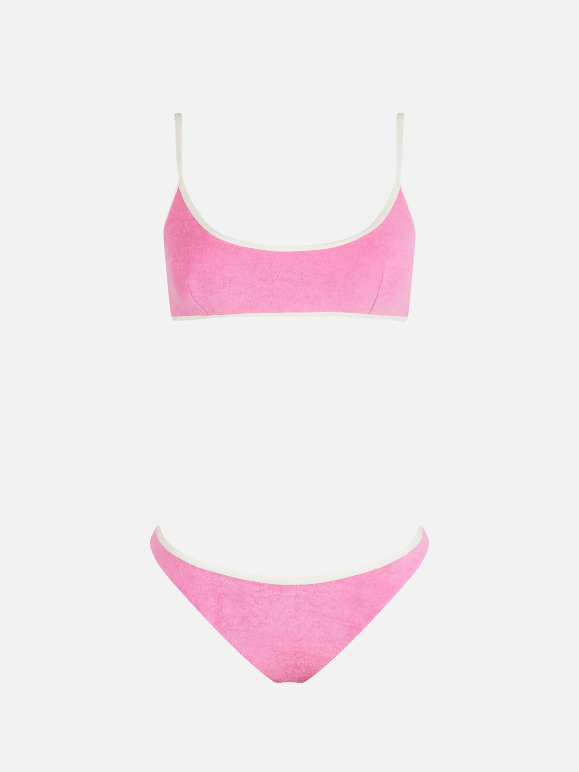 Frottee-Bralette-Bikini für Damen Judy Naomi mit Paspelierung