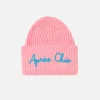 Gebürstete und ultraweiche Damenmütze mit Après-Chic-Stickerei